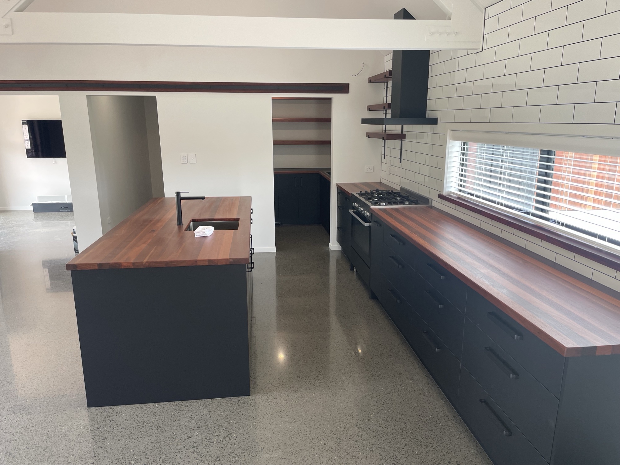 Tauranga Industrial Kitchen — bespoke joinery by The Joinery Edit, Tauranga